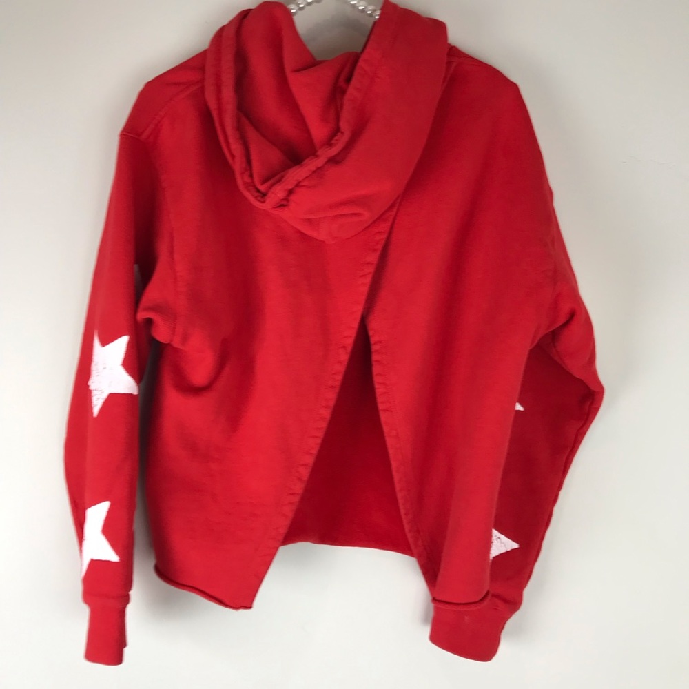 Current/Elliott cut-cropped Star fleece hoodie S - Picture 5 of 8